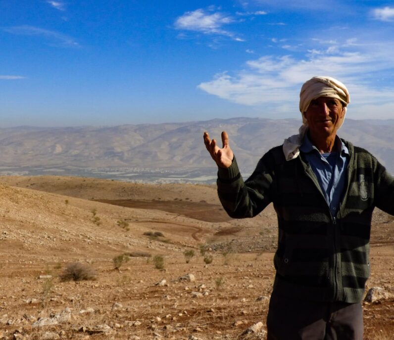 5eappi A Palestinian Bedouin man in the Jordan Valley