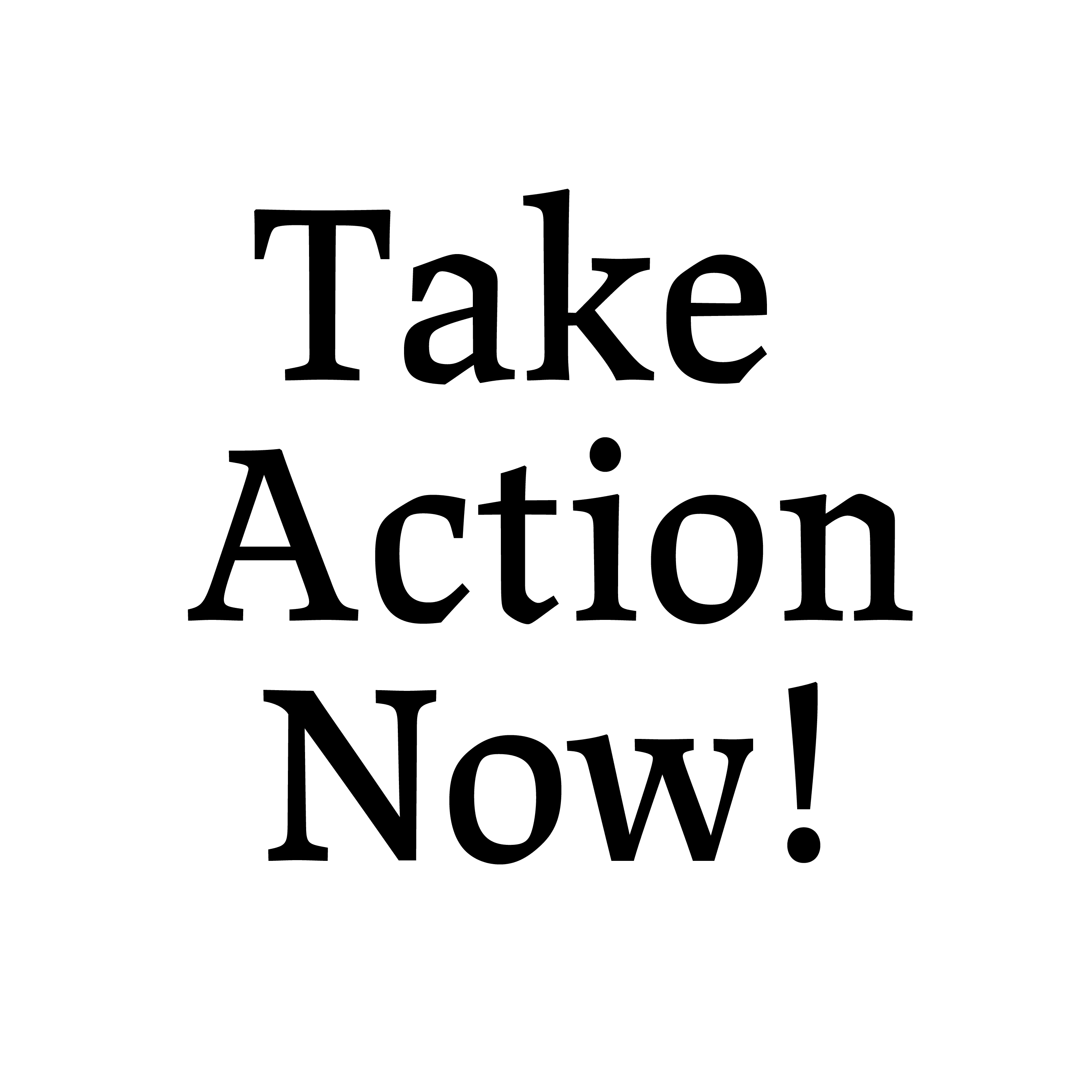 Take action button