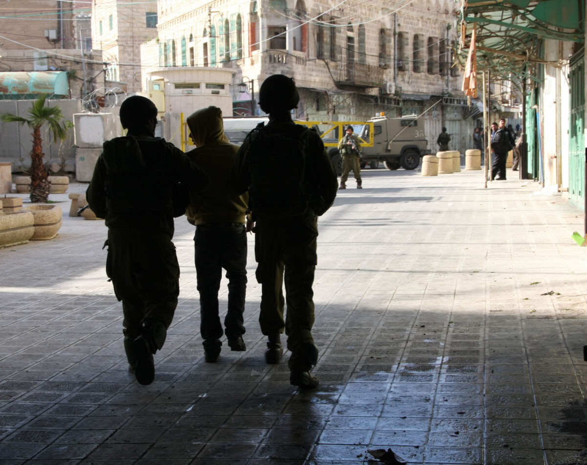 A child is arrested in Hebron