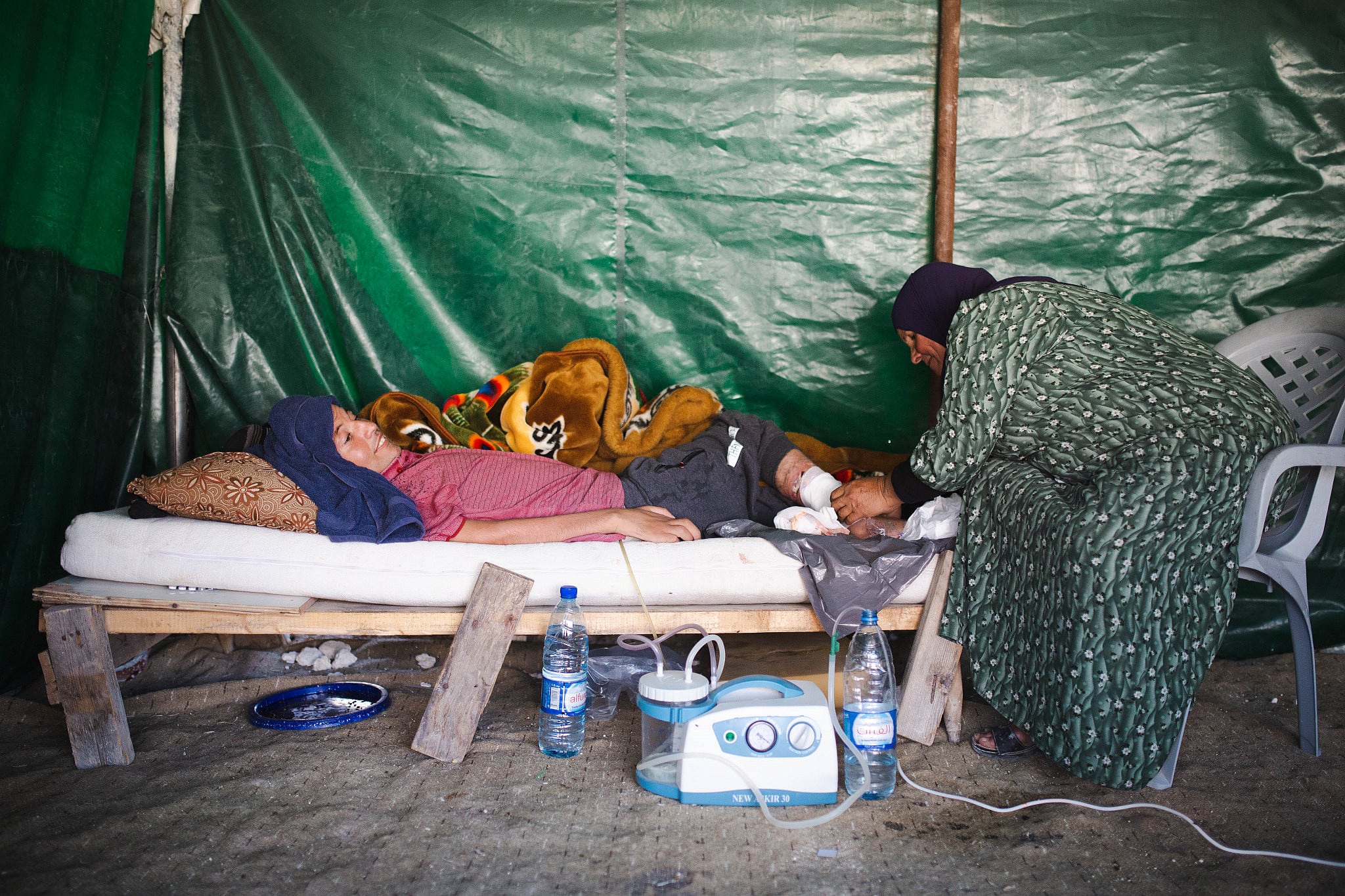 Harun Abu Aram and his mother