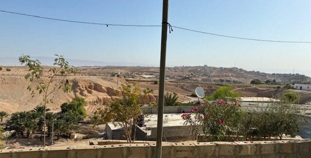 View from verandah Abu Said's house, Jericho, occupied West Bank